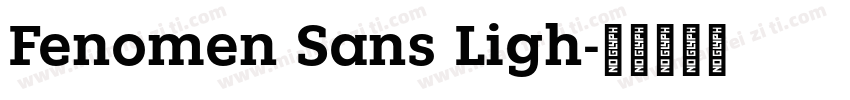Fenomen Sans Ligh字体转换